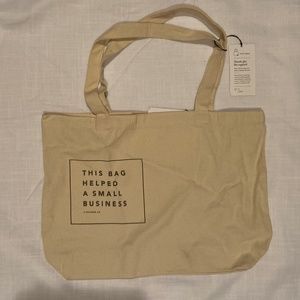 Lot of 7 100% cotton canvas bags